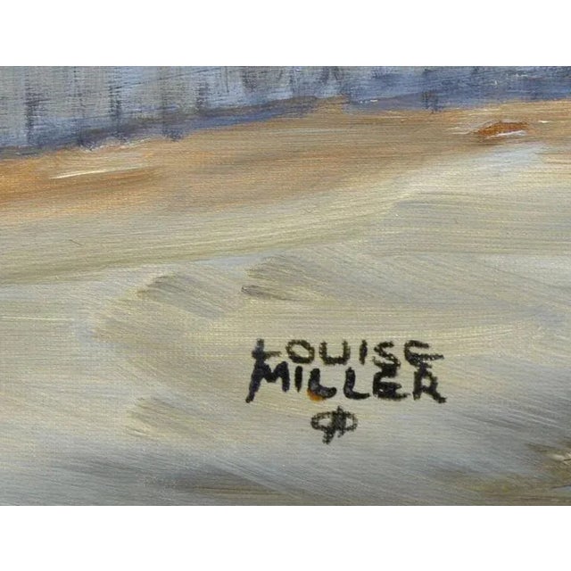 Mid 20th Century Mid 20th Century "The Paper Boy and His Comics" Figurative Oil Painting by Louise Miller Clark For Sale - Image 5 of 6