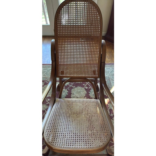 Crassevig Luigi Crassevig Italian 1970’s Bentwood Rocking Chair For Sale - Image 4 of 4