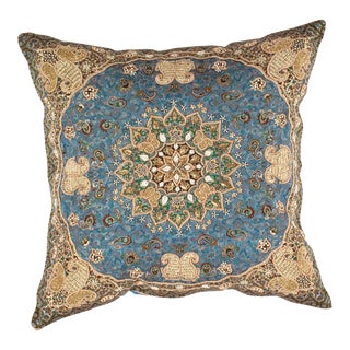 Contemporary Persian Silk Termeh Pillow For Sale