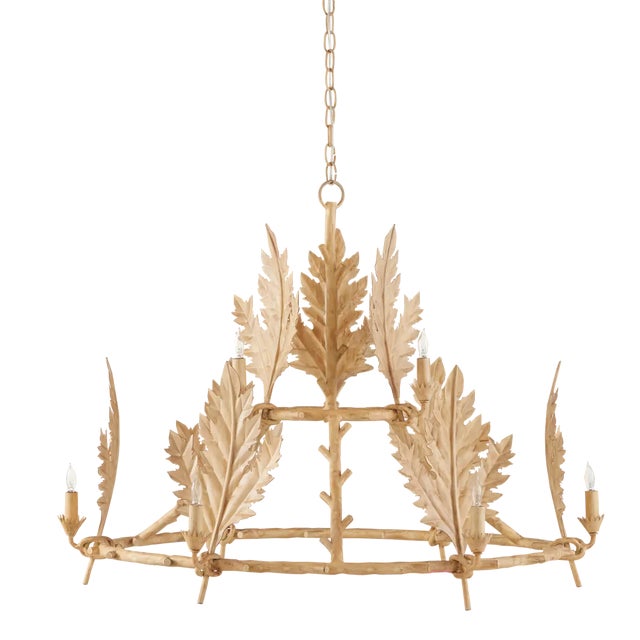 Transitional Currey & Company Bowthorpe Chandelier For Sale - Image 3 of 6