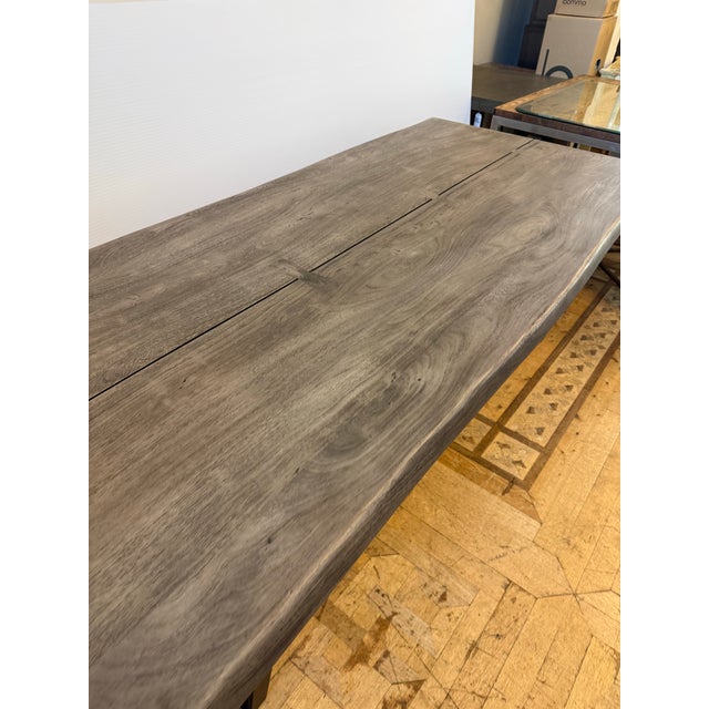 2020s Crate & Barrel Yukon Live Edge Dining Table For Sale - Image 5 of 12