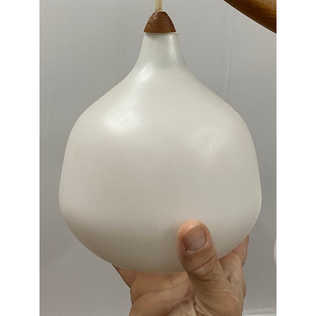 White Luxus Sweden Model 512 Bananen Triple Pendant For Sale - Image 8 of 12