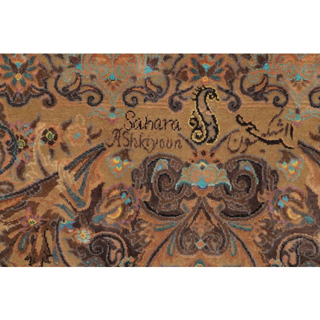 Rug & Kilim’s Modern Persian Style Rug With Florals in Earthy Hues & Jewel Tones For Sale In New York - Image 6 of 9