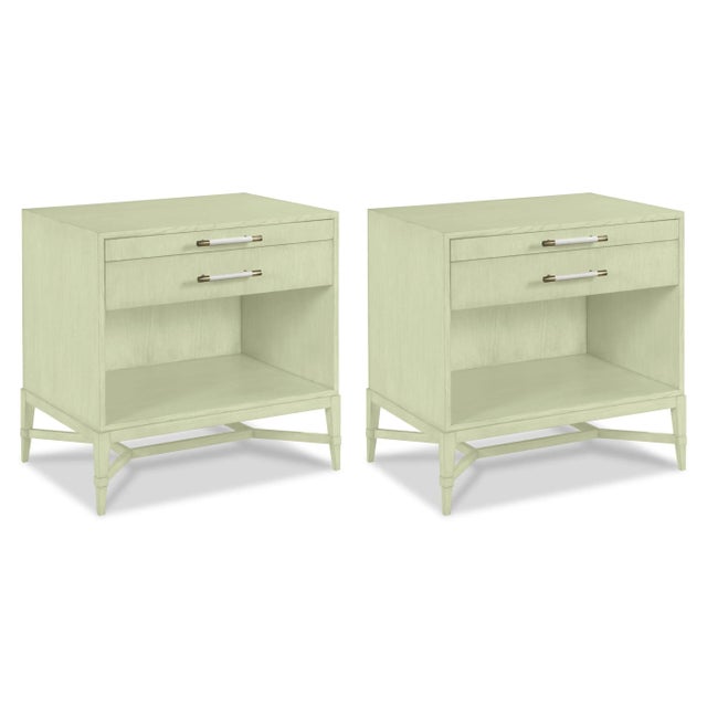 Casa Cosima Home Shea Bedside Table in Guilford Green - a Pair For Sale - Image 4 of 4
