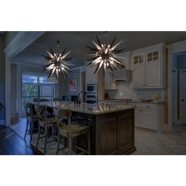 Murano Sputnik Chandelier, 1990s For Sale - Image 11 of 16