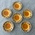 Vintage Italian Handpainted Yellow Miniature Bowls- Set of 6