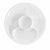 Beautiful late 20th-century Bordallo Pinheiro white ceramic artichoke plate/platter measuring approximately 11 inches in...