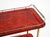Red Large Vintage Red Goatskin Serving Bar Cart by Aldo Tura, 1960s For Sale - Image 8 of 18