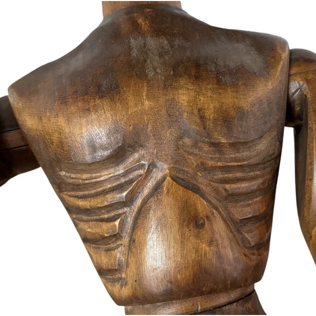 Early 20th Century Spanish Lay Figure Carved Wood Mannequin For Sale - Image 5 of 12