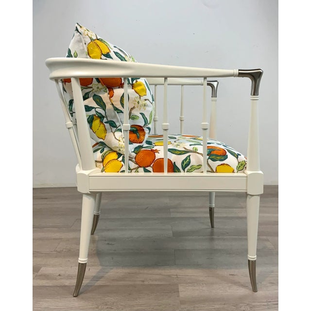 2020s Caracole Couture Italian Modern White Lounge Chairs Pair For Sale - Image 5 of 9