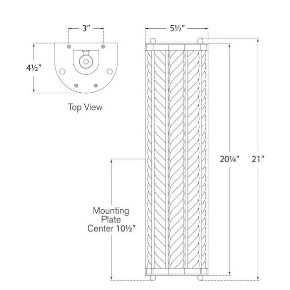Traditional AERIN for Visual Comfort Signature Eaton Linear Sconce in Hand-Rubbed Antique Brass For Sale - Image 3 of 3