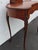 Brown French Early 1900s Kidney Shape Carved Inlaid Small Writing Desk 6620 For Sale - Image 8 of 16