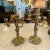 Traditional Antique Bronze Tabletop Candelabra a Pair For Sale - Image 3 of 8