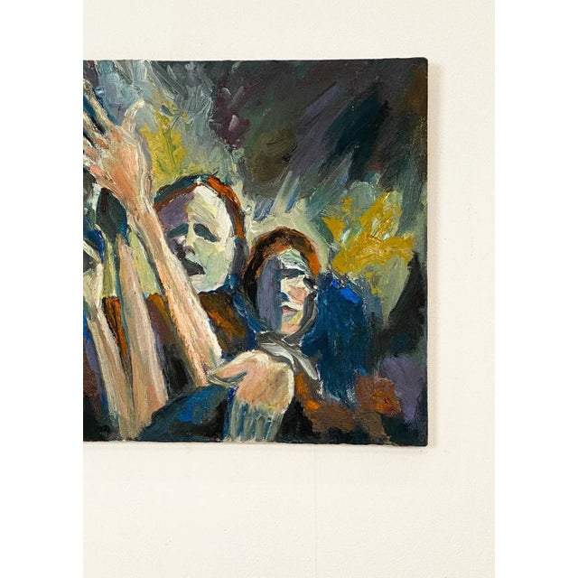 American Figurative Study of 3 People, Mid Century For Sale - Image 3 of 5