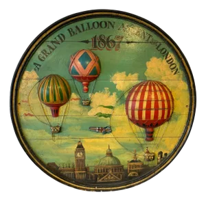 Round Wooden Wall Panel, 1867