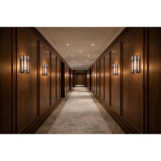 Italian Murano Glass Wall Sconces in the style of Venini, 1990s, Set of 2 For Sale - Image 6 of 16