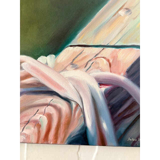 Original Oil on Canvas "Bateau De Peche Huile" By, Jules Landry For Sale - Image 15 of 15