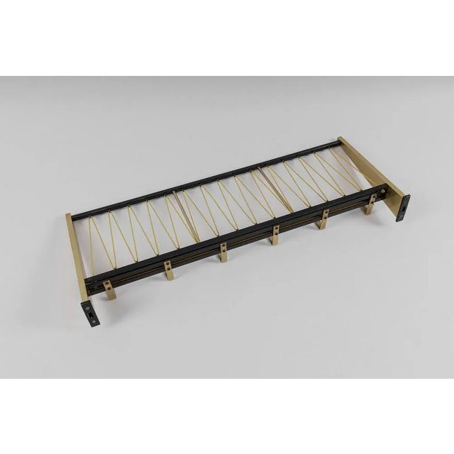 1950s Mid-Century Modern Brass Coat Rack, Austria, 1950s For Sale - Image 5 of 8