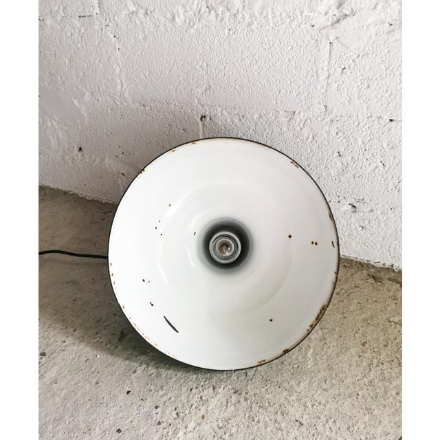 Metal Vintage Industrial Pendant Lamp from S.E.M. Reluma, Belgium, 1930s For Sale - Image 7 of 10