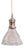 Art Deco Pendant Light in Grooved Clear Glass, 1930 For Sale