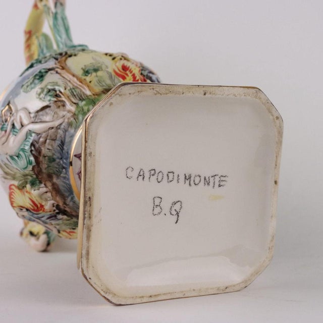 Ceramic Vases from Capodimonte, Set of 2 For Sale - Image 10 of 11