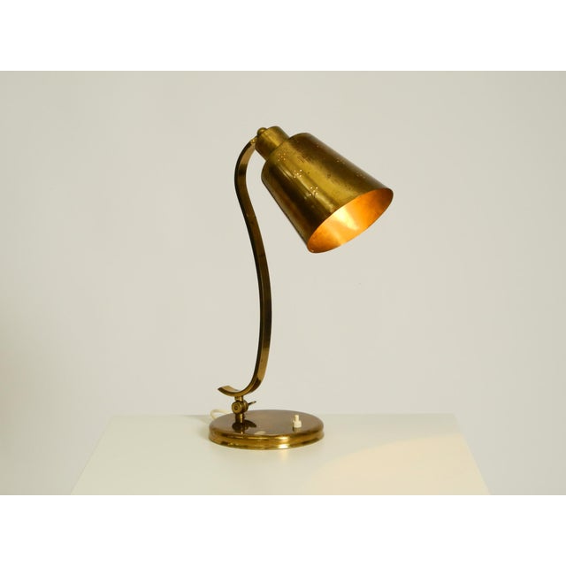 1950s Large Mid-Century Modern Brass Table Lamp, 1950s For Sale - Image 5 of 18
