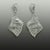18k White gold Earrings containing 17.83 carats of round and baguette cut diamonds. 37.34 grams