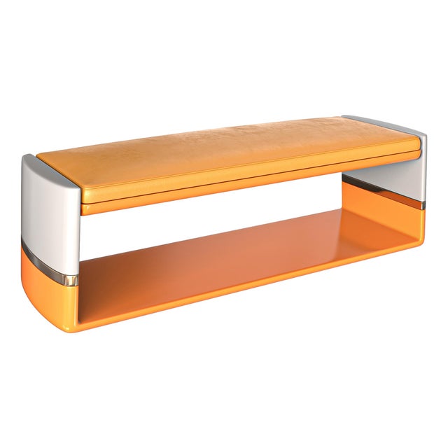 "Candice" Bench, Stainless Steel, Bronze Details, Handmade Bizimyer Furniture. Unmatched. Unrivalled. Designed by Hasan...