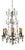 Vintage French Blown Amethist and Clear Crystal Chandelier, 1920s For Sale