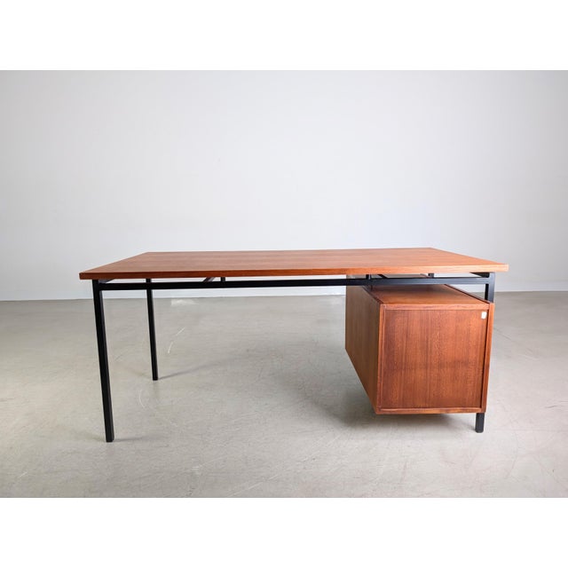 Vintage Desk in Teak by Herbert Hirche For Sale - Image 6 of 11