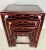 Wood Vintage Hand Carved Asian Style Mahogany Nest of Tables. For Sale - Image 7 of 13