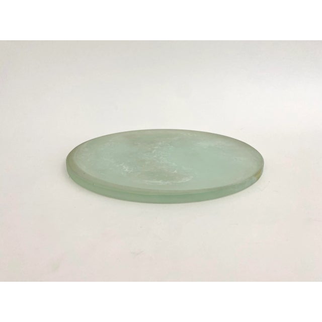 Belgian Salvaged Porthole Glass Charger For Sale - Image 4 of 7