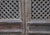 Pair of Antique Chinese Pine Trellis-top Wall Panels/Doors/Screen, originally designed as room paneling with deep...