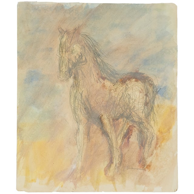 Graphite Horse* Virginia Cohn Parkum, c. Unknown Graphite Horse by Virginia Cohn Parkum presents the horse not as a fixed...