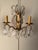19th Century 19th Century French Bronze and Crystal Wall Sconces - Pair For Sale - Image 5 of 8