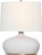 Transitional Thomas O'Brien by Visual Comfort Signature Olinda 17" Low Table Lamp in Crackled Ivory with Linen Shade For Sale - Image 3 of 3