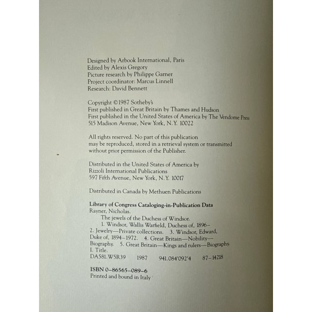 1988 the Jewels of the Duchess of Windsor For Sale - Image 12 of 17
