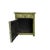 1970s Distressed Sage Green Floral Graphic End Table Nightstand For Sale - Image 5 of 7