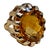 42 Carat Natural Oval Citrine Cocktail Ring in 14 Karat Yellow Gold, Estate For Sale - Image 17 of 18