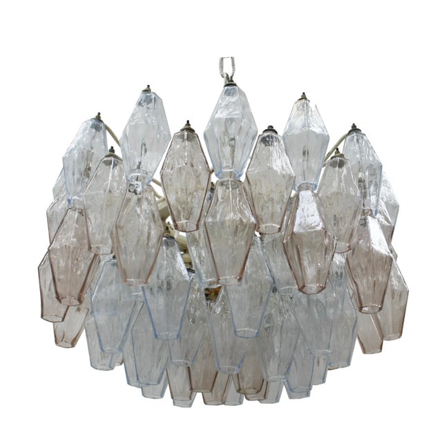 Mid-Century Modern Poliedri Ceiling Lamps by Carlo Scarpa for Venini, 1950s, Set of 2 For Sale - Image 3 of 11