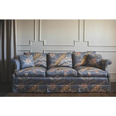 20th Century Southwood & Co Postmodern Pheasant Floral Sofa For Sale - Image 11 of 13