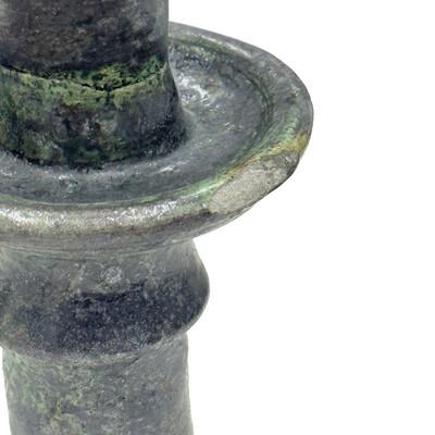 Moroccan Moroccan Tamegroute Glazed Candlestick Holder For Sale - Image 3 of 9