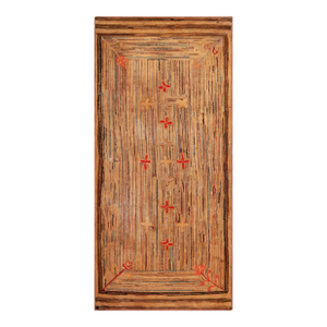 Nazmiyal Collection Antique American Folklore Hooked Rug