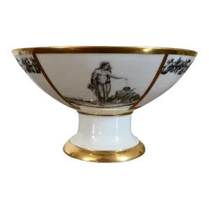 Early 19th Century French Empire Porcelain Compote