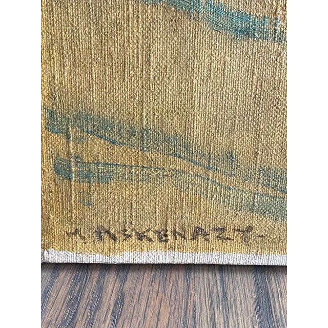 1920s Vintage Ukrainian Painting Mischa Askenazy Signed Original Still Life Flowers For Sale - Image 5 of 6