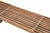 1970s 1970s MCM Slatted Teak Wooden Bench For Sale - Image 5 of 6