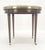 Widdicomb Round Brass Gallery Top Fluted Legs Lamp Side Table on Casters MINT For Sale - Image 6 of 13