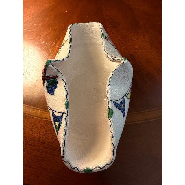 The Vintage Fratelli Fanciullaci Pottery Bowl from the 1960s exudes charm and authenticity with its handmade ceramic...