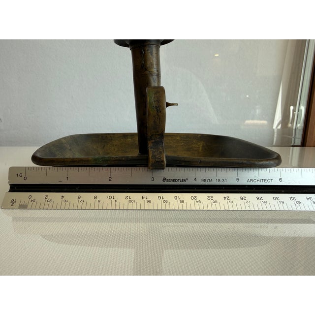 Mid 19th Century Brass Push-Up Chamberstick For Sale In Philadelphia - Image 6 of 7