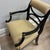 Early 20th Century Early 20th Century Regency Black and Gold Open Back Arm Chairs For Sale - Image 5 of 11
